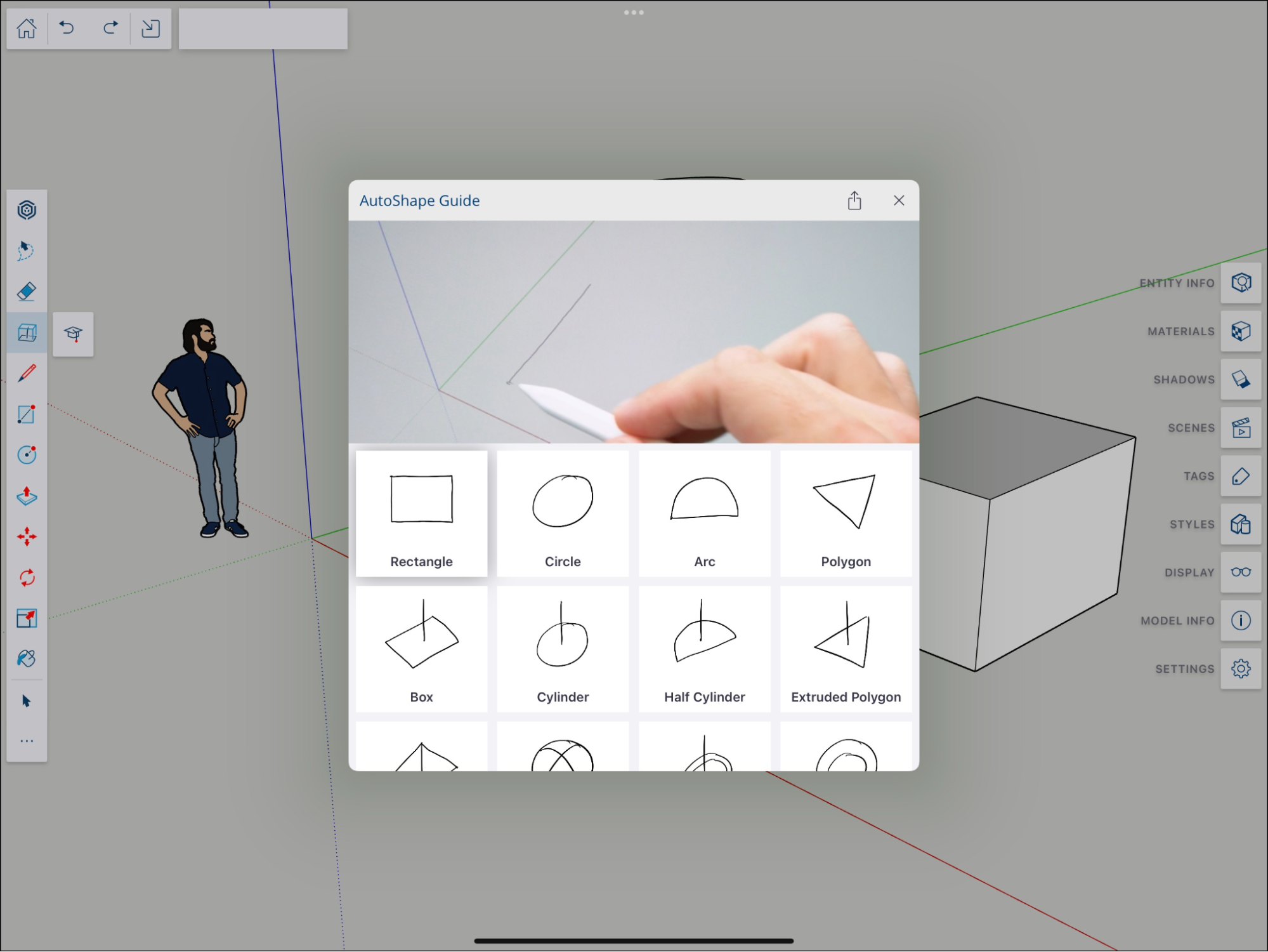 Autoshape Tool | SketchUp Help