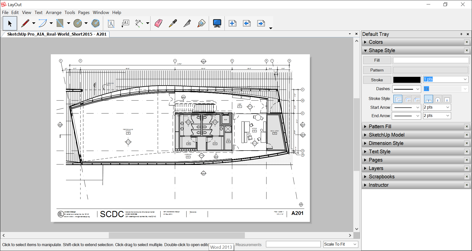 Insert SketchUp models into LayOut documents and keep the files synched automatically.