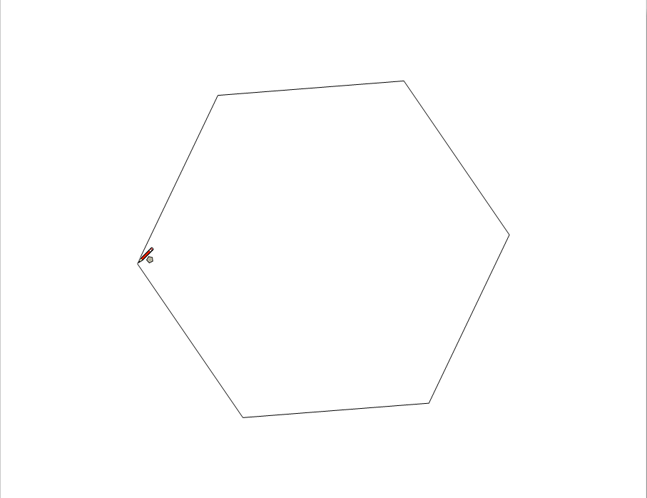 LayOuts Polygon tool enables you to specify how many sides the polygon has