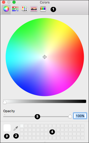 Some tools and features in the LayOut Colors panel are always at your fingertips.