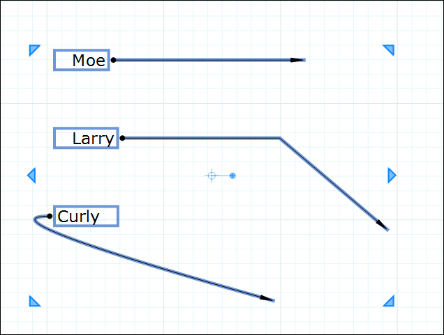 Use LayOuts Arrange commands to align and space elements in the drawing area.