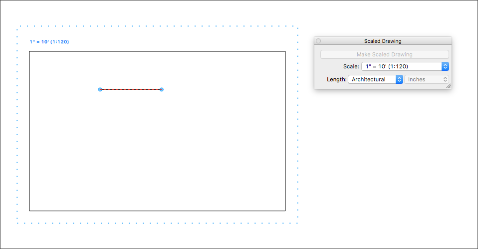 LayOut で拡大縮小図面をゼロから作成するには、 Scaled Drawing (拡大 / 縮小図面) パネルを使用します