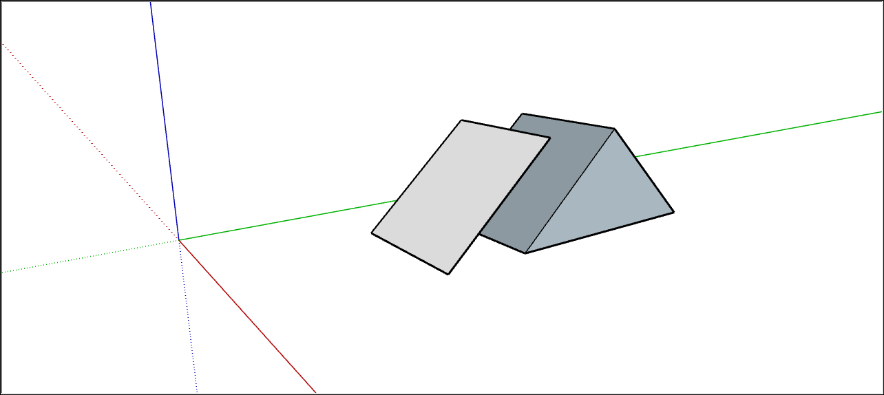 Un rectangle avec rotation dans SketchUp