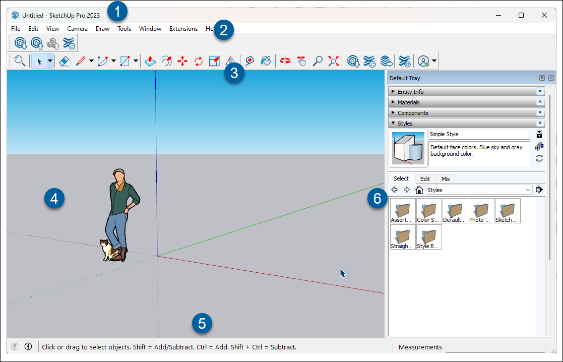 Navigating the SketchUp Interface | SketchUp Help